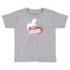 totally straight funny rainbow unicorn Toddler T-shirt