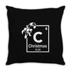christmas periodic table of elements Throw Pillow