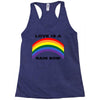 love is a rainbow Racerback Tank
