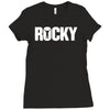 rocky balboa baseball jersey Ladies Fitted T-Shirt