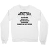 Smartass April Girl Crewneck Sweatshirt