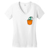 plankton pocket Women's V-Neck T-Shirt