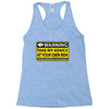 at your own risk Racerback Tank