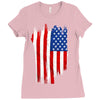 sa distress flag cool american Ladies Fitted T-Shirt