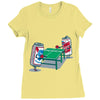 beer pong Ladies Fitted T-Shirt