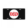 black red License Plate