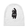Black Bear Metal Baby Beanies