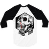 skull hexagon 3/4 Sleeve Shirt