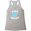 high roller 20 sided die Racerback Tank
