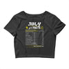 July Girl Facts Leo Crop Top