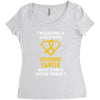 I'm Raising A Child With Childhood Cancer What's Your Super Power Women's Triblend Scoop T-shirt