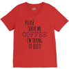 quitting coffee V-Neck Tee