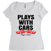 Plays With Cars Women's Triblend Scoop T-shirt