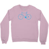 cycling bikes bike cycle riding retro sticker transfer tv funny iron o Crewneck Sweatshirt