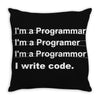 Revolution I Write Code Throw Pillow