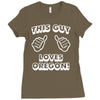 this guy loves oregon Ladies Fitted T-Shirt