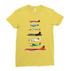 angry planes Ladies Fitted T-Shirt