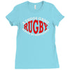 rugby a thugs game played by gentleman Ladies Fitted T-Shirt