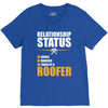 relationship status taken by a roofer V-Neck Tee