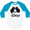 mickey mouse sexy dope 3/4 Sleeve Shirt