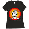 Dabbing Bunny Easter Ladies Fitted T-Shirt