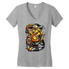 ninja go Women's V-Neck T-Shirt