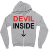 devil inside Zipper Hoodie