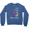 mama &amp; pizza dinasour. Crewneck Sweatshirt