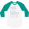 real men shoot raw 3/4 Sleeve Shirt