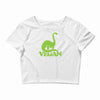 vegan dinosaur best trending Crop Top