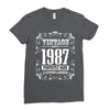 vintage made in 1987 perfectly aged a living legend Ladies Fitted T-Shirt