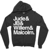 a litle life book white logo Zipper Hoodie
