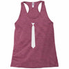skinny white tie Racerback Tank