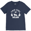 This Girl Loves Her Bulldog V-Neck Tee