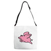 flying pig Adjustable Strap Totes