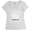 vintage made in 1958 perfectly aged a living legend Women's Triblend Scoop T-shirt