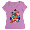 paw patrol birthday boy uncle Women's Triblend Scoop T-shirt