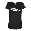 Auntie Shark Maternity Scoop Neck T-shirt