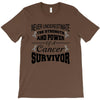 never underestimate the strength and power of a cancer survivor T-Shirt