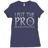 procrastination Ladies Fitted T-Shirt