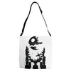 r2 d2 on endor Adjustable Strap Totes