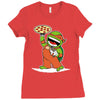 michelangelo's pizza Ladies Fitted T-Shirt