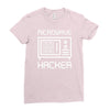microwave hacker Ladies Fitted T-Shirt