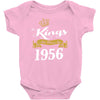 kings are born in 1956 Baby Onesie