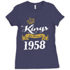 kings are born in 1958 Ladies Fitted T-Shirt