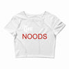 live noods Crop Top