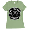 skateboard Ladies Fitted T-Shirt
