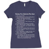 rules for dating my son Ladies Fitted T-Shirt