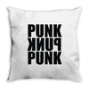 punk Throw Pillow