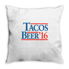 tacos  beer '16 Throw Pillow